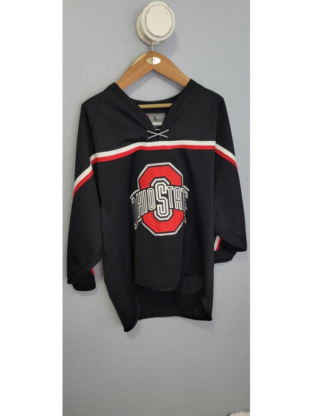 Nike Team Ohio State Black Hockey Jersey Size Large